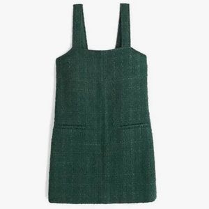 Abercrombie & Fitch GREEN TWEED DRESS